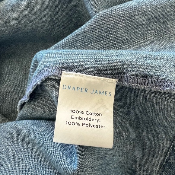 DRAPER JAMES | NWOT Cecilia Embroidered Denim Shirtdress 🌸 - Picture 5 of 10